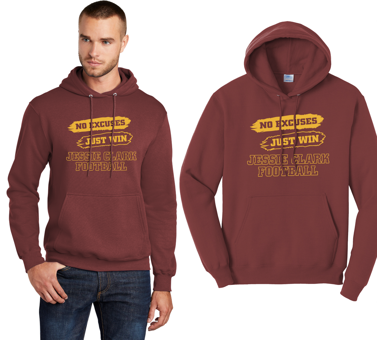 No Excuses, Just Win Hoodie
