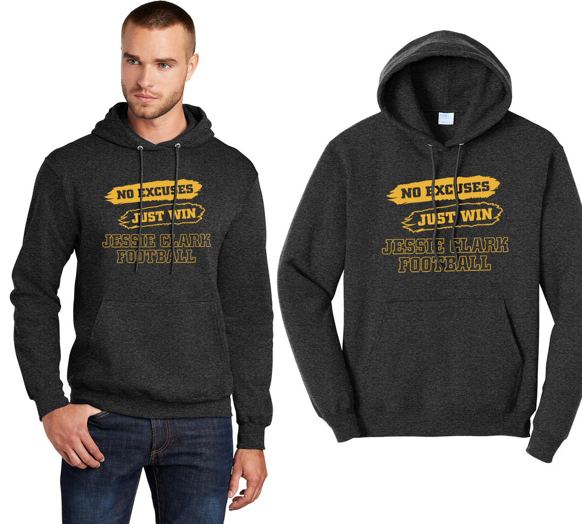 No Excuses, Just Win Hoodie