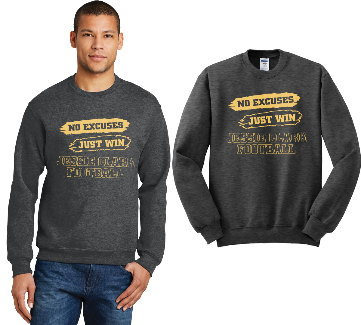 No Excuses, Just Win Crewneck