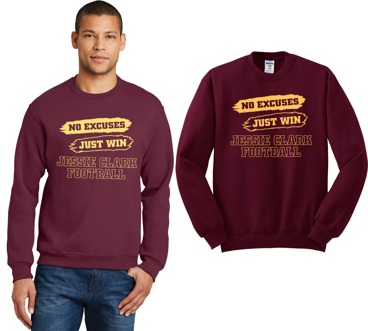 No Excuses, Just Win Crewneck