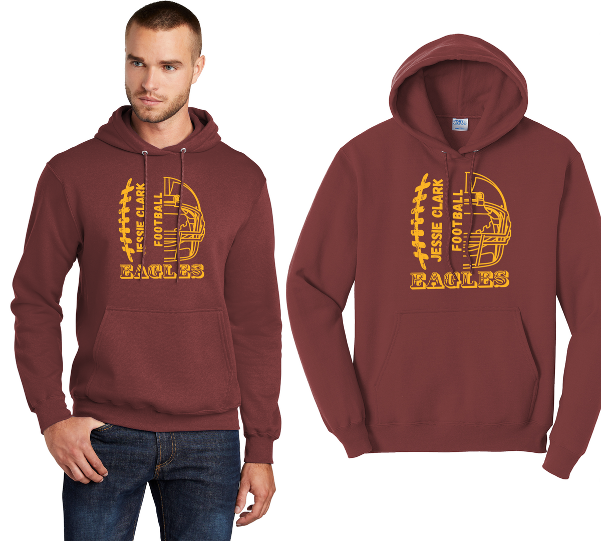 Eagles Helmet Design Hoodie