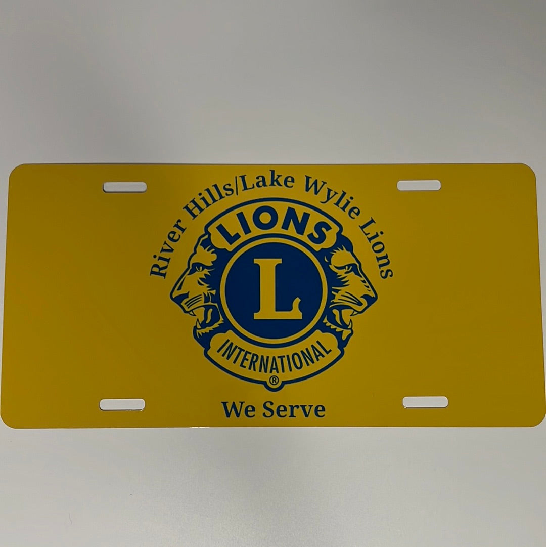 River Hills/Lake Wylie Lions License Plate